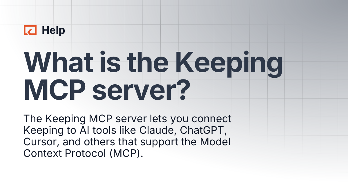 What is the Keeping MCP server? | Help